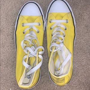 Yellow High Top Converse